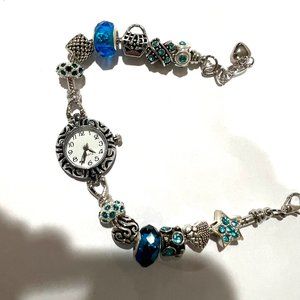 TURQUOISE EUROPEAN BEADED WATCH